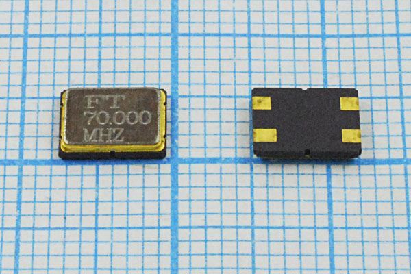 Кварцевый резонатор 70 МГц - 70000 SMD07050C4 20 30 /-20~70C 3Г (FT)