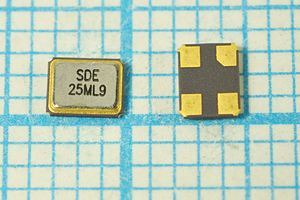 Кварцевый резонатор 25 МГц - 25000 SMD03225C4 9 10 30/-40~85C SMD0302 1Г Кварцевый резонатор 25 МГц - 25000 SMD03225C4 9 10 30/-40~85C SMD0302 1Г