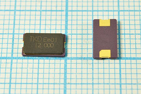 Кварцевый резонатор 12 МГц - 12000 SMD08045C2 18 30 1Г (TKD 12.000)