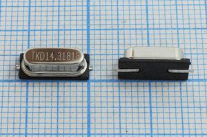 Кварцевый резонатор 14,31818 МГц - 14318,18 SMD49S4 16 20 HC-49S3-SMD 1Г (TKD14.31 Кварцевый резонатор 14,31818 МГц - 14318,18 SMD49S4 16 20 HC-49S3-SMD 1Г (TKD14.31