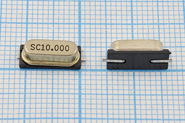 Кварцевый резонатор 10 МГц - 10000 SMD49S4 30 30 50/-40~85C SX-1 1Г (SC10.0