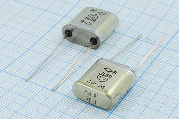 Кварцевый резонатор 3,4 МГц - 3400 HC33U 15 20/-10~60C РГ07ББ-6АП 1Г