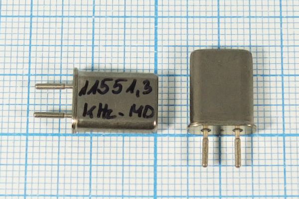 Кварцевый резонатор 11,5513 МГц - 11551,3 HC50U 32 1Г (11551,3kHz)