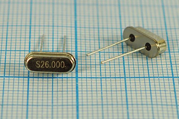 Кварцевый резонатор 26 МГц - 26000 HC49S3 20 20 30/-20~70C 49S[SDE] 1Г SDE