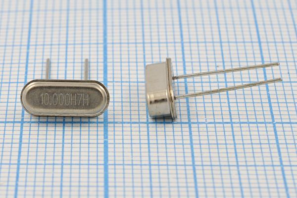 Кварцевый резонатор 10 МГц - 10000 HC49S3 20 20 30/-40~85C HC49S4H 1Г (H7H)