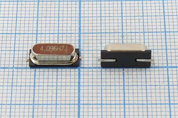 Кварцевый резонатор 4,096 МГц - 4096 SMD49S4 20 30 30/-20~70C HC49S4HSMD 1Г