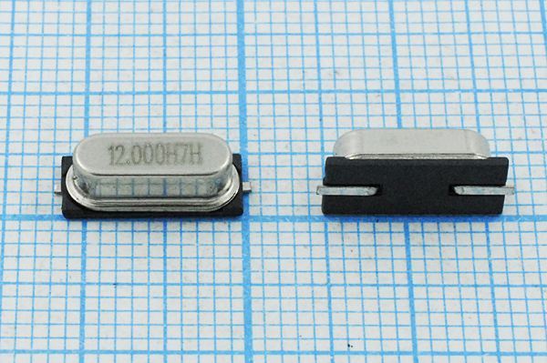 Кварцевый резонатор 12 МГц - 12000 SMD49S4 32 30 30/-20~70C HC49S4HSMD 1Г