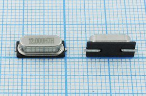 Кварцевый резонатор 12 МГц - 12000 SMD49S4 32 30 30/-20~70C HC49S4HSMD 1Г Кварцевый резонатор 12 МГц - 12000 SMD49S4 32 30 30/-20~70C HC49S4HSMD 1Г