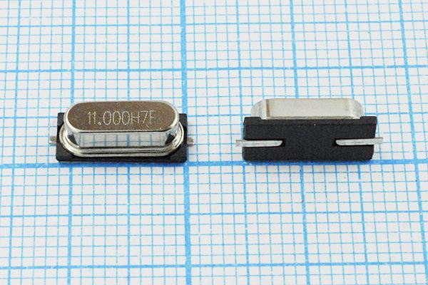 Кварцевый резонатор 11 МГц - 11000 SMD49S4 20 30 30/-20~70C HC49S4HSMD 1Г