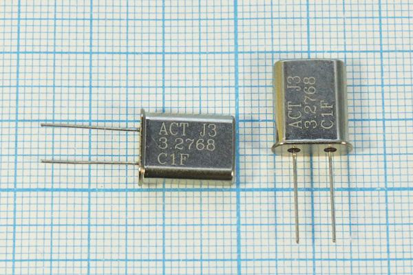 Кварцевый резонатор 3,2768 МГц - 3276,8 HC49U 30 30 GO[ACTHC49U] 1Г (ACT)