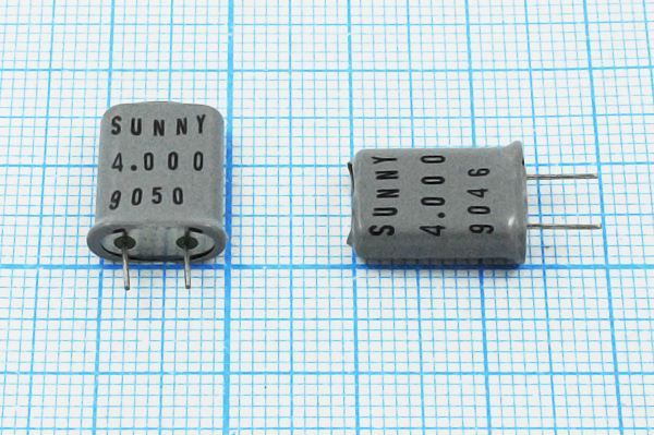 Кварцевый резонатор 4 МГц - 4000 HC49U 16 25 SA[SUNNY] 1Г +SL (SUNNY)
