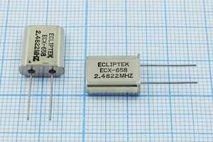 Кварцевый резонатор 2,4822 МГц - 2482,2 HC49U 18 EU[HC49U] 1Г (ECLIPTEK)
