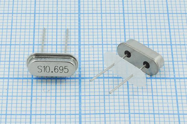 Кварцевый резонатор 10,695 МГц - 10695 HC49S3 S 10 50/-40~85C 49S[SDE] 1Г +IS