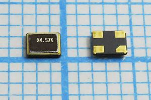 Кварцевый резонатор 24,576 МГц - 24576 SMD02520C4 8 10 30/-40~85C S2520 1Г