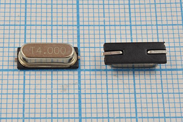 Кварцевый резонатор 4 МГц - 4000 SMD49S4 20 30 50/0~60C SMH4,2 1Г (T4.000)