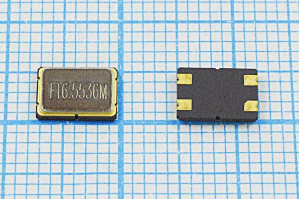 Кварцевый резонатор 6,5536 МГц - 6553,6 SMD07050C4 9 10 /-40~85C SM7S 1Г