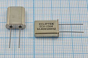 Кварцевый резонатор 12,83916 МГц - 12839,16 HC49U 30 EU[HC49U] 1Г (ECLIPTEK)