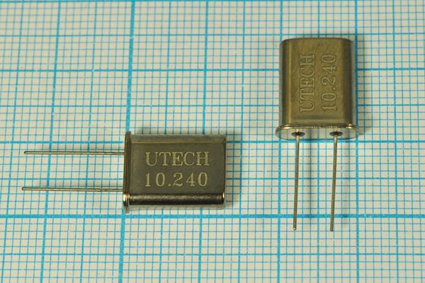 Кварцевый резонатор 10,24 МГц - 10240 HC49U 20 HC-49U[UTECH] 1Г (UTECH)