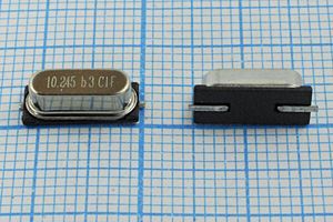Кварцевый резонатор 10,245 МГц - 10245 SMD49S4 16 10 SMD49S 1Г (C1F) Кварцевый резонатор 10,245 МГц - 10245 SMD49S4 16 10 SMD49S 1Г (C1F)