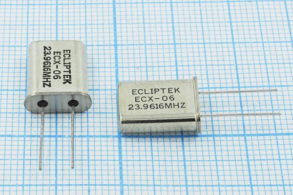 Кварцевый резонатор 23,9616 МГц - 23961,6 HC49U S EU[HC49U] 1Г (ECLIPTEK)