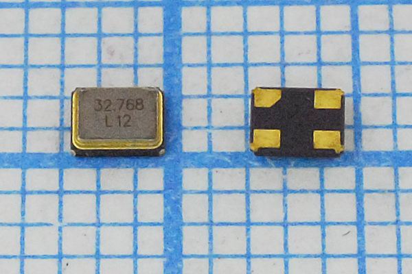Кварцевый резонатор 32,768 МГц - 32768 SMD02520C4 12 10 30/-40~85C SMD2520 1Г