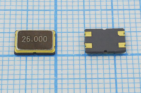 Кварцевый резонатор 26 МГц - 26000 SMD07050C4 16 30 S7050 1Г