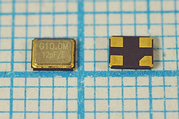 Кварцевый резонатор 10 МГц - 10000 SMD03225C4 12 10 50/-40~85C SMD3225 1Г