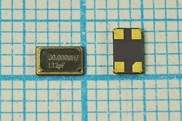 Кварцевый резонатор 30 МГц - 30000 SMD04025C4 12 10 30/-40~85C 1Г