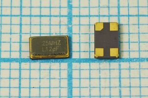 Кварцевый резонатор 25 МГц - 25000 SMD04025C4 12 10 30/-40~85C 1Г Кварцевый резонатор 25 МГц - 25000 SMD04025C4 12 10 30/-40~85C 1Г