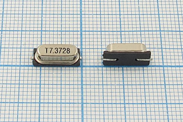 Кварцевый резонатор 7,3728 МГц - 7372,8 SMD49S4 32 30 50/-10~60C SMH4,2 1Г (T)