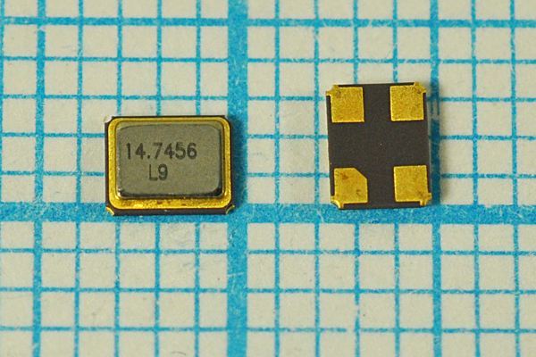 Кварцевый резонатор 14,7456 МГц - 14745,6 SMD03225C4 9 10 30/-40~85C SMD3225 1Г