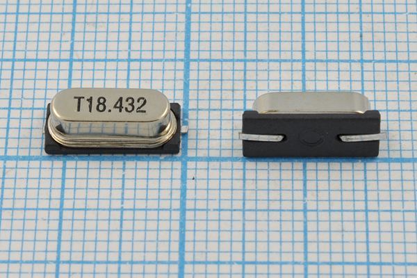 Кварцевый резонатор 18,432 МГц - 18432 SMD49S4 32 30 50/-10~60C SMH4,2 1Г (T)