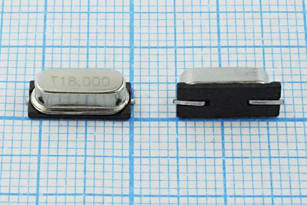 Кварцевый резонатор 18 МГц - 18000 SMD49S4 30 30 50/-10~60C SMH4,2 1Г (T)