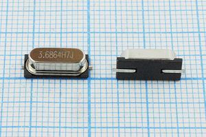 Кварцевый резонатор 3,6864 МГц - 3686,4 SMD49S4 18 30 30/-20~70C HC49S4HSMD 1Г