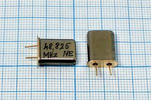 Кварцевый резонатор 48,825 МГц - 48825 HC49U 32 3Г 5мм (48.825MHz NE) Кварцевый резонатор 48,825 МГц - 48825 HC49U 32 3Г 5мм (48.825MHz NE)