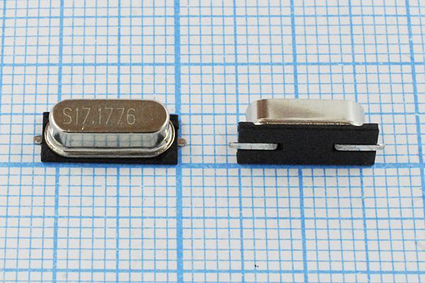 Кварцевый резонатор 17,1776 МГц - 17177,6 SMD49S4 30 10 30/-40~85C 49S-SMD 1Г
