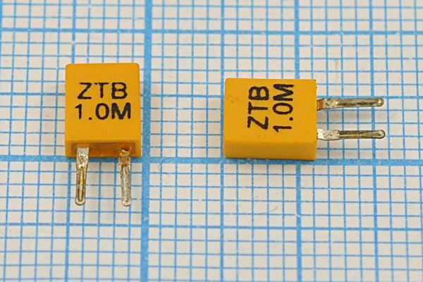 Кварцевый резонатор 1 МГц - 1000 C05x2x06P2 3000 ZTB1000K 2P-1 (ZTB1.0M)