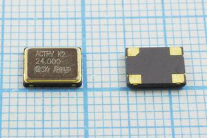 Кварцевый генератор 24 МГц - 24000 SMD07050C4 T/CM 3,3В ACT9200 ACT