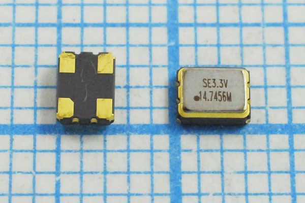 Кварцевый генератор 14,7456 МГц - 14745,6 SMD03225C4 T/CM 3,3В SOC3 SDE