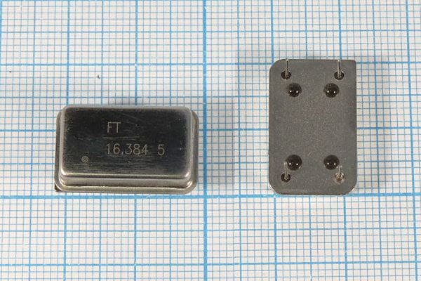 Кварцевый генератор 16,384 МГц - 16384 FULL T/CM 5В FXO-F FT