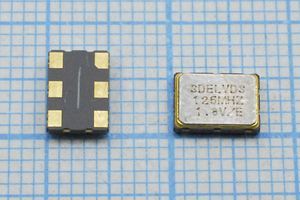 Кварцевый генератор 125 МГц - 125000 SMD07050C6 LVDS 1,8В SOC7_LVDS SDE Кварцевый генератор 125 МГц - 125000 SMD07050C6 LVDS 1,8В SOC7_LVDS SDE