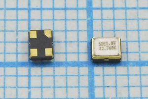 Кварцевый генератор 32,768 КГц - SMD02520C4 CM 1,8В SOC2 SDE Кварцевый генератор 32,768 КГц - SMD02520C4 CM 1,8В SOC2 SDE