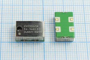 Кварцевый генератор 34,368 МГц - 34368 VCXO SMD13485C4 CM 3,3В SVE20GCM SUNNY Кварцевый генератор 34,368 МГц - 34368 VCXO SMD13485C4 CM 3,3В SVE20GCM SUNNY