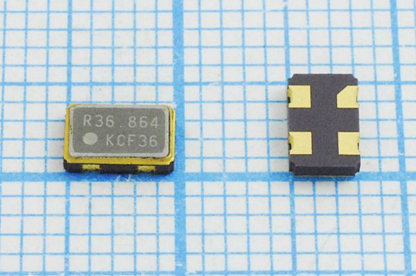 Кварцевый генератор 36,864 МГц - 36864 SMD05032C4 T/CM 3,3В SOC5 SDE