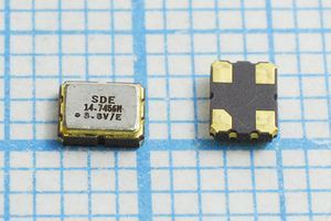 Кварцевый генератор 14,7456 МГц - 14745,6 SMD03225C4 T/CM 3,3В SOC3 SDE Кварцевый генератор 14,7456 МГц - 14745,6 SMD03225C4 T/CM 3,3В SOC3 SDE