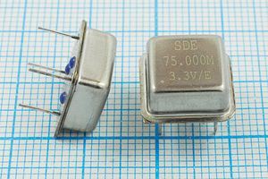 Кварцевый генератор 75 МГц - 75000 HALF T/CM 3,3В OSC8 SDE Кварцевый генератор 75 МГц - 75000 HALF T/CM 3,3В OSC8 SDE