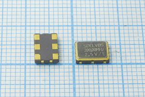Кварцевый генератор 200 МГц - 200000 SMD07050C6 LVDS 2,5В SOC7_LVDS SDE Кварцевый генератор 200 МГц - 200000 SMD07050C6 LVDS 2,5В SOC7_LVDS SDE