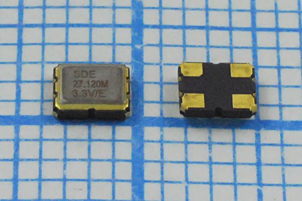 Кварцевый генератор 27,12 МГц - 27120 SMD03225C4 T/CM 3,3В SOC3 SDE