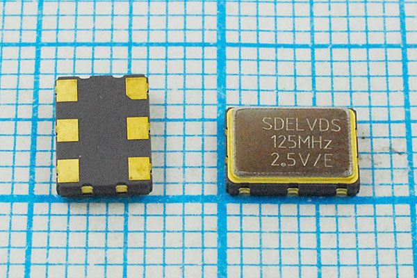 Кварцевый генератор 125 МГц - 125000 SMD07050C6 LVDS 2,5В SOC7_LVDS SDE