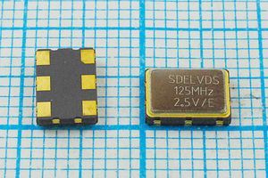 Кварцевый генератор 125 МГц - 125000 SMD07050C6 LVDS 2,5В SOC7_LVDS SDE Кварцевый генератор 125 МГц - 125000 SMD07050C6 LVDS 2,5В SOC7_LVDS SDE